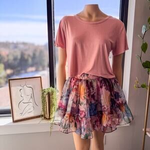 Shellina Flippy Mini Skirt by Miami of Francesca's, Size: Small